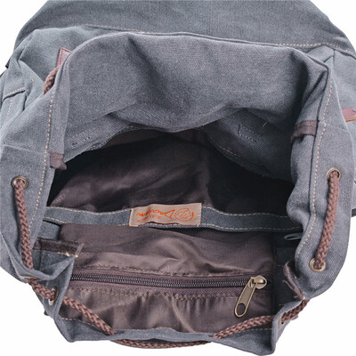 

Canvas backpack tide men&women high school students bag leisure computer travel bag Korean version of the college large-capacity backpack