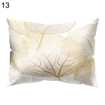 

Flower Leaves Light Pillow Case Cushion Cover Sofa Bed Car Hotel Office Decor