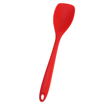 

High Temperature Resistance Spoon Silicone Soup Spoons Kitchenware Non-stick Cookware Rice Spoon Leak Shovel