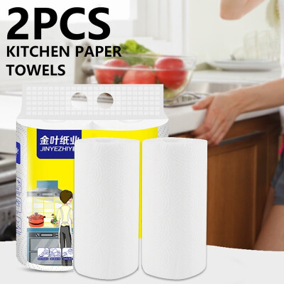 

NEW 2 Rolls Super Absorbent Kitchen Paper Towels 2-ply Home Cleaning