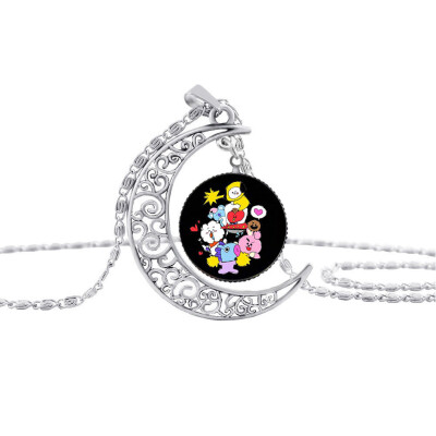 

Kpop BTS Bangtan Boys Necklace Hot Gift Steel Necklace