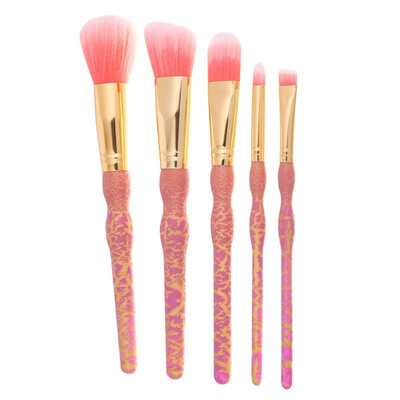 

5pcs Cosmetic Makeup Brushes Set Blush Lip Brow Eyeshadow Synthetic Hair Brush