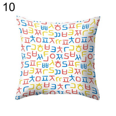 

Fish Arrow Hot Air Balloon Triangle Pillow Case Cushion Cover Sofa Bed Car Decor