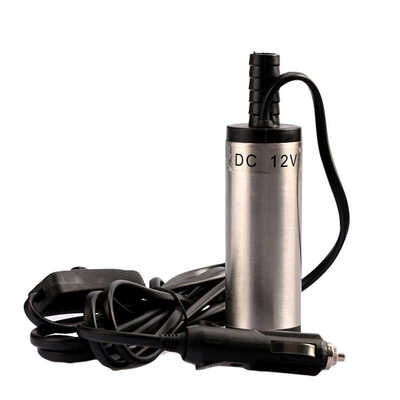 

12V DC 38mm Mini Electric Oil Diesel Fuel Water Pump Car Camping Submersible Stainless Steel Transfer Pump