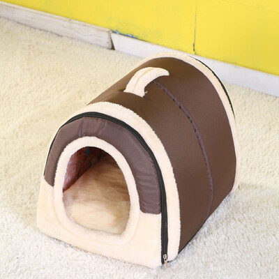 

2In 1 Pet House And Sofa Machine Washable Non-Slip Foldable Soft Warm Dog Cat Puppy Rabbit Pet Nest Cave