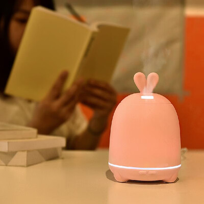 

Rabbit humidifier home mute office bedroom colorful lights air conditioning air purification small mini aromatherapy machine white