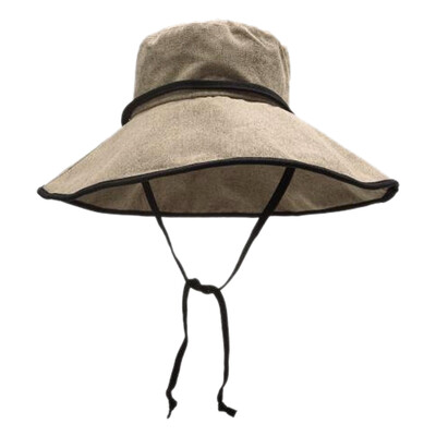 

Women Bucket Beach Hat Concise Casual Solid Color Wide Brim UV Protection Folding Bucket Hats