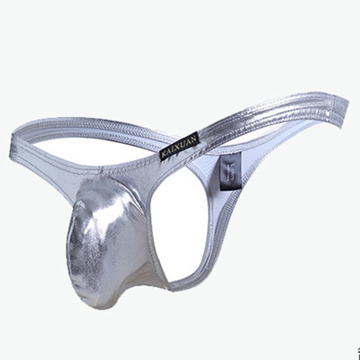 

Mens Low-rise Sexy PU Leather G-string Boxer Briefs Thong Underwear Underpants