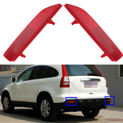 

1 Pair Red Rear Bumper Reflector Light Lamps Cover For Honda CRV CR-V 2007-2009