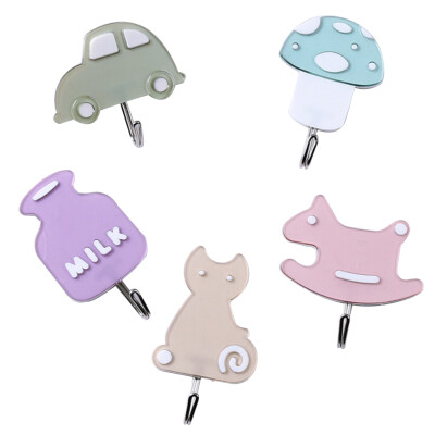 

Adhesive Hooks Cute Cartoon Self Adhesive Hooks for Towels And Coats