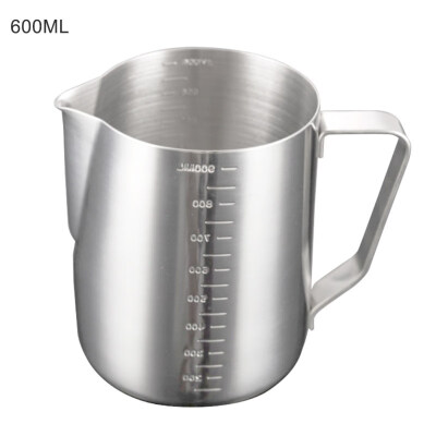 

3506001000ml Stainless Steel Coffee Cup with Scale Milk Frothing Pitcher