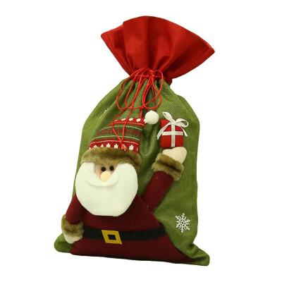 

Burlap Candy Gift Bag Christmas Santa Bag Snowman Decor Funny Bag Houehold Decoration Christmas Decoration Storage Bag