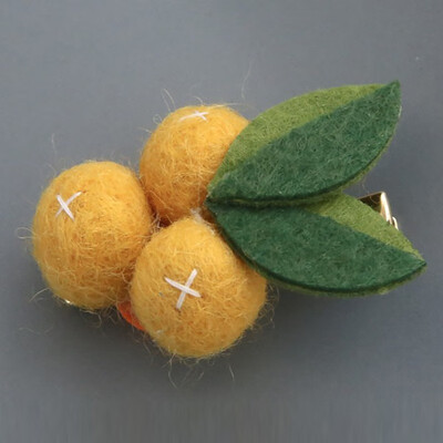 

Baby Girls Hair Accessories Cute Clips Fruit Orange Design Hairpin Children Hairpin Princess Hair Accessories
