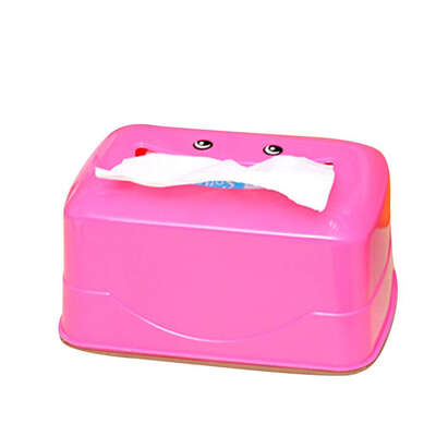 

Lovely Cartoon Plastic Smile Face Facial Tissue Paper Cover Holder Napkin Box for Bathroom Kitchen