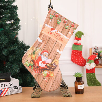 

Tailored Christmas Stocking Santa Claus Snowman Candy Gift Bag Xmas Tree Hanging Decor