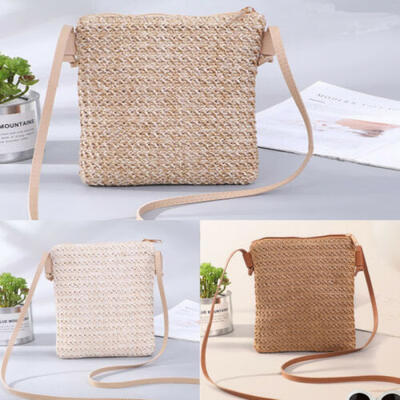 

Fashion Women Straw Bag Summer Beach Woven Bag Shoulder Bag Crossbody Bag Casual