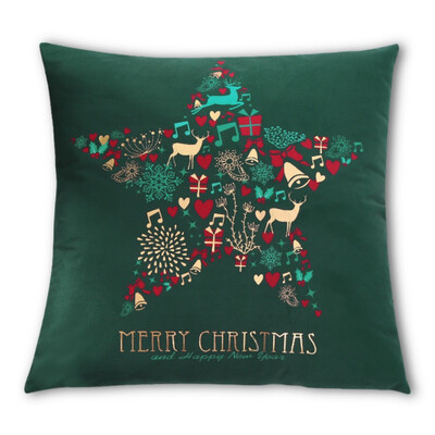 

Christmas Pattern Decorative Geometric Abstract Decorative Pillowcases Throw Pillow Case Cushion Not Included Pillow