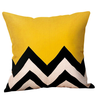 

〖Follure〗Mustard Pillow Case Yellow Geometric Fall Autumn Cushion Cover Decorative