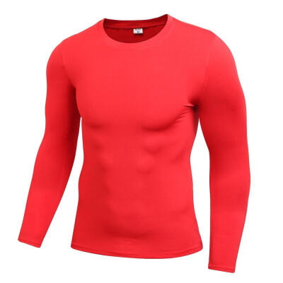 

Autumn Spring Men Long Sleeve Sports Compression Basketball Running Tops Tight T Shirts Fast Drying Fitness GYM Base Layer Tops