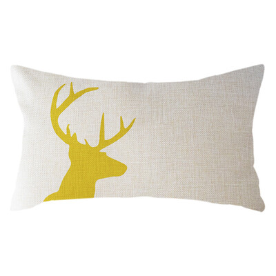 

〖Follure〗Minimalist Animal Pillow Case Linen 30x50cm Throw Cushion Cover Home Decor