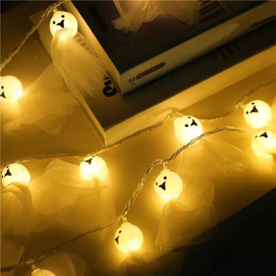 

Festival Party Decoration Battery Light String Wholesale Elf Sunshine Doll Indoor Battery Box Light String Color Halloween
