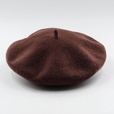 

1 Piece Beret Wool headdress Warm Solid Color Beanies Cap Hats Vintage Hat