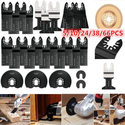 

Willstar 510243866PCS Saw Blades Mix Oscillating Wood Cutting Tool for Fein Multimaster Dremel Makita Bosch Rockwell