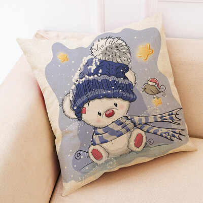 

〖Follure〗Christmas Home Decor Cushion Cover Graffi Style Throw Pillowcase Pillow Covers