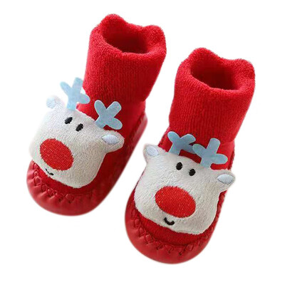 

Christmas gift Socks Themed Children Newborn Cotton Cartoon Socks Winter Kids Baby Infant Anti-slip Children Unisex Socks