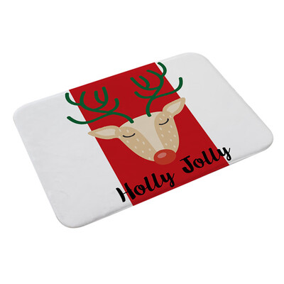 

Toponeto Christmas Floor Entrance Door Bathroom Mat Indoor Bathtub Carpet Doormats Decor