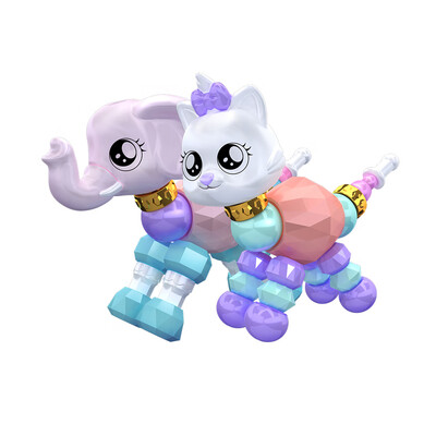 

Twisty Petz�Collectible�Bracelet Play Set 2 Pcs Cat Elephant