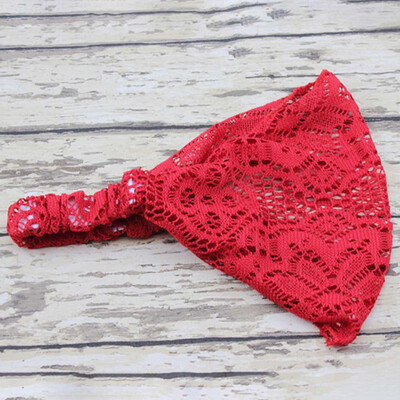 

1PC Women Cute Lace Head Hoop Turban Knotted Headband Bohemian Floral Lace Headband Head Wear Wedding