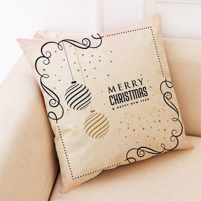 

Gobestart Christmas Pillow Case Art Cotton Linen Sofa Car Throw Cushion Cover Home Decor