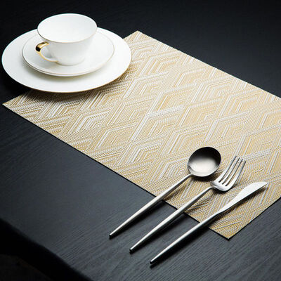 

Mats Environmental Protection Pvc Western Jacquard Non-slip Insulation PadInsulation PadCoasterCoffee Pad