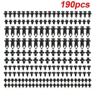

Auto Fastener Clips Plastic Fastener Rivet Clips 190Pcs 6 Sizes Car Push Parts