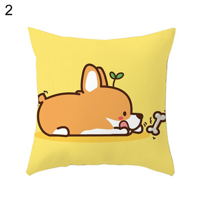 

Cartoon Animal Throw Pillow Case Cushion Cover Sofa Bed Car Home Decor for Kids