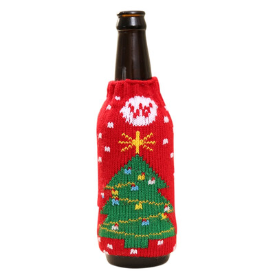 

New Christmas Beer Set Household Items High-Grade Knitted Christmas Beer Bottle Sets Of Christmas Beer Bottle Decoration