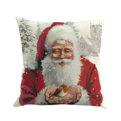 

Christmas Cover Printed Pillow Cover Decorative Pillow Case Bed Home Pillow Case Cushion Festival