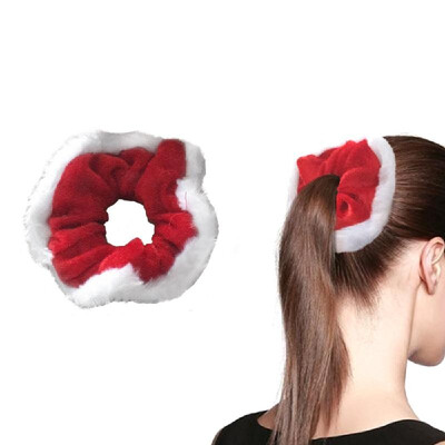 

Hair Scrunchies Hair Flower Christmas Hair Band Flower Elastic Hair Ties Ponytail Holder for Girls Women