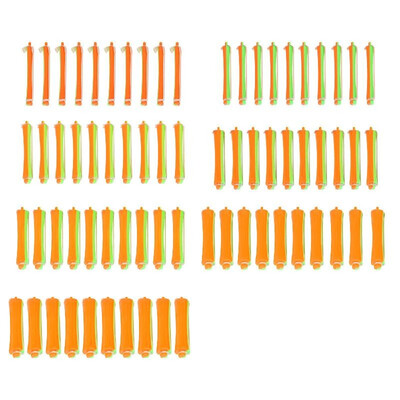 

70 Pieces Perm Rods with Perm Rod Bands Cold Wave Rods Assorted Sizes Perming Curler DIY Hair Styling Beauty Salon Tools
