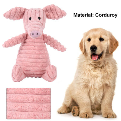 

Stuffed toy willstar pet molars venting training sound soft toy corduroy monkey Fox pink pig sheep rabbit