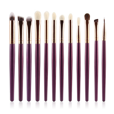

12 Pcs Makeup Brushes Set Maquiagem Powder Foundation Eyeshadow Eyeliner Lip Cosmetic Brushes LH21