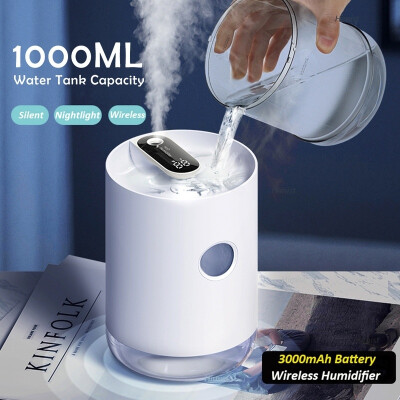 

Willstar Ultrasonic Cool Mist Humidifiers 1000ml Air Humidifier Top Fill Air Purifier USB Power Rechargeable