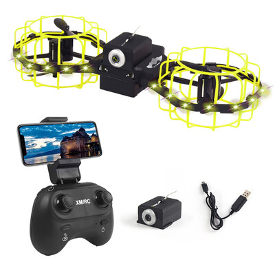 

Siaonvr M3 24G WiFi FPV 5MP 720P Camera Foldable Air Pressure Constant RC Quadcopter
