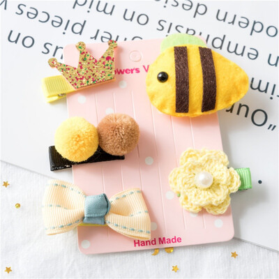 

Kids Baby Girls Sweet Hair Clips Cute Cartoon Design Hairpin Set Children Hairpin Princess Hair Accessories