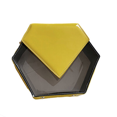

Women Fashion Mini Geometrical Transparent Chain Shoulder Bag Crossbody Pouch