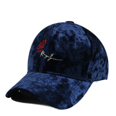 

Hat lady autumn&winter velvet baseball cap letter embroidery hundred with a cap stylish casual outdoor sun hat man