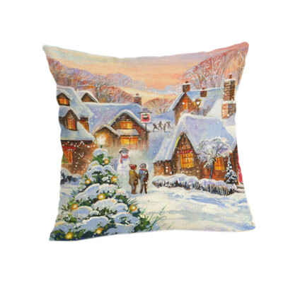 

Tailored Merry Christmas Pillow Cases Soft Sofa Cushion Cover Home Decor Pillow Core