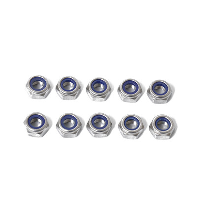 

175PCSSet M3-M12 Stainless Steel Nylon Lock Nut 304 Nut Metric Assortment Kit Lock Nut Insert Locking Nuts