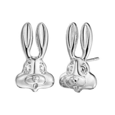 

Earring Rabbit Face Stud Earrings For Women Wedding Jewelry Animal Earrings